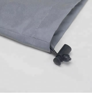 Veste de pluie personnalisée pour hommes, vente en gros, en polyester, avec capuche, imperméable et respirante, avec support de logo - Product Image 6