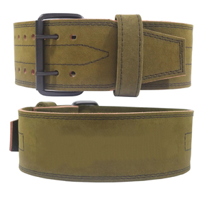 Cinturón de levantamiento de pesas de cuero personalizado de una sola hebilla, cinturón de soporte de alta resistencia para entrenamiento de fuerza en el gimnasio para hombres y mujeres - Product Image 2