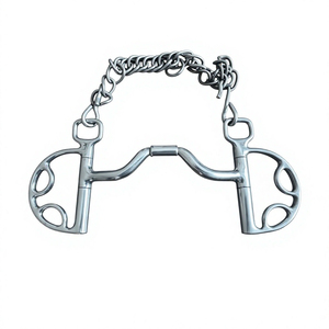 Bocados de Acero Inoxidable de Alta Calidad para Equitación, Bocados Españoles y Portugueses, Bocados de Corrección con Rodillo, Bocados de Perfil Bajo para Caballos, Tamaños Personalizados, Privados - Product Image 2