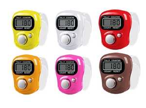 Contador digital de dedos para puntos de tejer, anillo contador digital con pantalla, contador de clics portátil para contar personas - Product Image 5