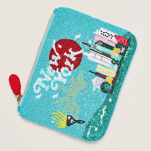 Monedero bordado con cuentas de semillas, el más vendido. Opciones disponibles. Monedero bordado con cuentas de semillas hecho en India. - Product Image 3