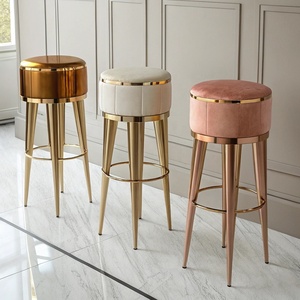 <b>Ergonomic</b> Removable Metal <b>Stools</b> for Cafes Restaurants Bars Hotels Office Interiors Diwali Ready Art Deco Design Eco-Friendly - Product Image 3