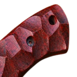 Couteau de chasse à lame fixe noir avec manche texturé brun rougeâtre, lame pointue et affûtée, couteau utilitaire de survie pour le camping en plein air - Product Image 4