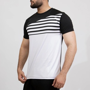 Camiseta Casual de Manga Corta para Hombre, Cuello Redondo, Secado Rápido, Corte Regular, Tejido de Punto, 100% Algodón, Transpirable, Lisa - Product Image 1