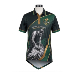 Camiseta Polo Premium para Esquila de Ovejas con Logotipo Personalizado OEM ODM de Secado Rápido y Transpirable al por Mayor de Fábrica - Product Image 1