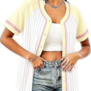 Chemises de baseball magiques pour femmes, chemises de princesse, chemises à manches courtes boutonnées pour filles - Product Image 2