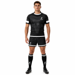 Ensemble de maillots de rugby personnalisés par sublimation, respirant, séchage rapide, uniforme de rugby d'équipe, vêtements de sport professionnels pour hommes, shorts d'entraînement - Product Image 3