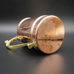Mug à Moscow Mule en cuivre martelé, tasse à bière classique pour cocktails et fêtes - Product Image 4