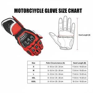 Gants de moto respirants avec logo personnalisé, gants de course de moto imprimés par sublimation - Product Image 6