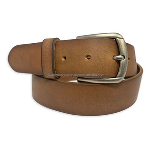 Arnés Natural de bronceado personalizado de alta calidad, cuero de vaca para hombres y mujeres, hebilla de Metal, cinturón de cuero de moda de lujo para hombres - Product Image 4