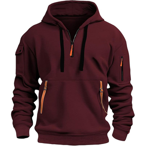 Slim Fit Sports Hoodie Men Polyester Spandex Blend Quick Dry Running <b>Gym</b> Training <b>Zip</b> <b>Up</b> Track <b>Jacket</b> - Product Image 1