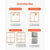 Planche de lit superposé Queen Size 1,5 pouce, lattes de lit en tissu Oxford 200D, montage facile, support de matelas en bois pour lit Queen Size
