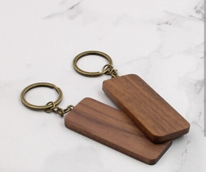 Wholesale Wooden Rectangle Keychain Blank for Sublimation Engraving Printing <b>Custom</b> Logo Wood <b>Key</b> <b>Ring</b> Promotional Giveaway Busi - Product Image 3