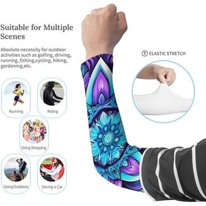 Mangas Largas Unisex con Estampado Floral por Sublimación, de Seda Helada, UPF50+, Protección Solar Refrescante, Colores Sólidos y Camuflaje - Product Image 4