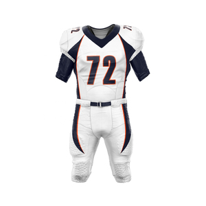 Vente en gros 2024 Uniformes de football américain sur mesure OEM de haute qualité, respirants, à séchage rapide, en tissu 100% polyester personnalisé - Product Image 3