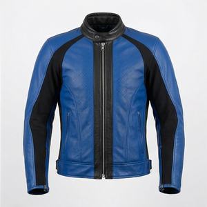 Veste de moto en cuir véritable pour homme de qualité supérieure, nouvelle arrivée, vestes de moto d'hiver, protections amovibles, personnalisables - Product Image 1