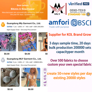 Hot Sale Zweiteiliger sexy Badeanzug Benutzer definiertes Logo Gedruckte Frauen bikinis Schnellt rocknende einfarbige Plus-<span class=keywords><strong>Bikini</strong></span>-Set-OEM-Service verfügbar - Product Image 2