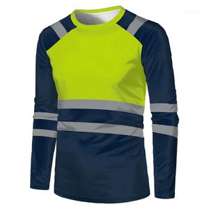 Camisetas Polo de Alta Visibilidad 100% Poliéster para Mecánicos de Minería, Ropa de Trabajo de Seguridad Reflectante para Construcción y Trabajo al Aire Libre - Product Image 1