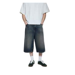 Shorts de Mezclilla Extra Grandes de Primera Calidad para Hombre, Diseño Personalizado, Pierna Ancha, Estilo Urbano, Transpirables, de Algodón, en Venta - Product Image 1