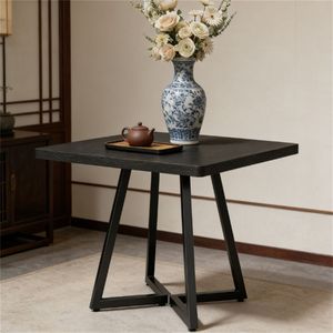 Tavolo da Pranzo Quadrato Moderno per Soggiorno e Cucina, Design Classico in Legno - Product Image 4