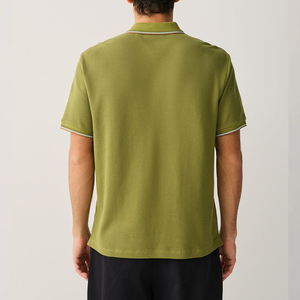 Camiseta Polo Informal de Color Sólido, Transpirable, de Punto, Corte Regular, Precio de Fábrica, Fabricación Profesional, Camiseta Polo para Hombre - Product Image 2