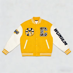 Chaquetas Varsity de Algodón y Lana para Hombre, Más Vendidas, con Diseño de Logotipo Personalizado - Product Image 1