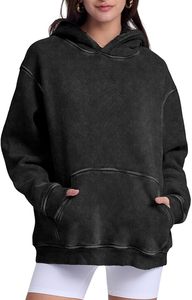 Sudadera con Capucha Personalizada al por Mayor, Lavado Ácido, 100% Algodón, Gruesa, para Invierno, Corte Regular para Hombre, 420g, Forro Polar Sólido Transpirable - Product Image 3