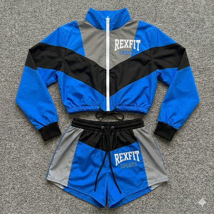 Ensemble de survêtement léger et résistant à la transpiration pour homme avec logo personnalisé Rexfit Sports, vente en gros - Product Image 1