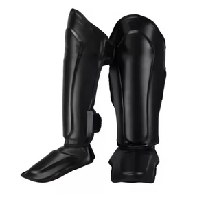 Protège-tibias de boxe réglables de haute qualité, respirants, pour la protection des jambes et des pieds, pour la boxe et le combat - Product Image 1