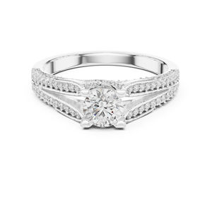 Anillo de Oro Rosa de 14K con Diamante Cultivado en Laboratorio, Anillo de Fiesta para Mujer, Nuevo Diamante Cultivado - Product Image 2