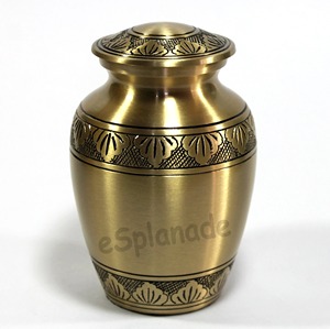 Blue Cloisonne Urn with <b>Butterfly</b> Design Cremation Urn for Adult Human Ashes Large Brass Memorial Urn For Adult Ashes - Product Image 4