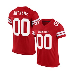 เสื้อเจอร์ซีย์ฟุตบอลแบบสั่งทำเสื้อกีฬาผ้าตาข่ายน้ำหนักเบา - Product Image 4