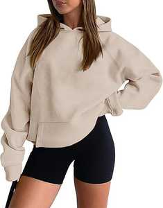 Sweat à capuche rose oversize personnalisé en molleton pour femme, à manches longues, avec poche kangourou, style streetwear décontracté, coupe ample, pour le quotidien - Product Image 6