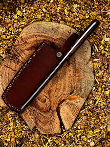 Top Damascus Cleaver Knife Handmade Chef Meat Knife Raindrop Pattern Steel Blade Walnut Wood Handle Kitchen Chopper Ambidextrous - Product Image 3