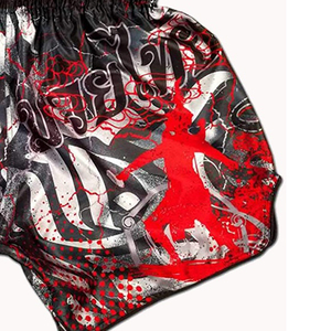 Shorts de boxe en gros OEM, design de logo personnalisé, shorts UFC pour adultes, shorts de kick-boxing MMA, shorts de combat en spandex/polyester 220g - Product Image 4