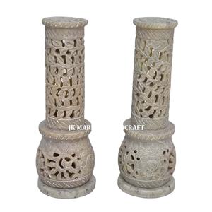 ขวดธูปแกะสลักจากหินสบู่ธรรมชาติสำหรับกลิ่นหอมของบ้านและวัด - Product Image 3