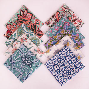 Pañuelo Cuadrado de Alta Calidad 100% Algodón Transpirable y Ecológico con Estampado Floral, para el Cuello o el Cabello, Accesorio Tradicional para el Cabello - Product Image 2