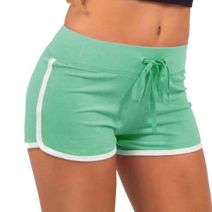 Shorts pour femmes taille haute sans couture, shorts de sport personnalisables avec logo, vente en gros Pakistan, marque privée - Product Image 1