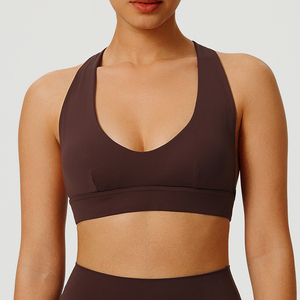 Women Seamless Sports <b>Bra</b> Athletic Comfortable <b>Stretch</b> Fabric Support Activewear Running Fitness Gym Training Top - Product Image 3