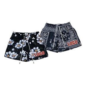 Short de basket-ball en polyester respirant de haute qualité avec logo personnalisé pour hommes - Product Image 1