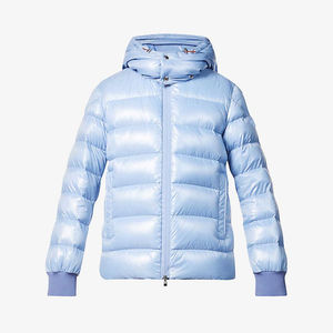 Custom Men's Green Quilted Puffer Coat <b>Waterproof</b> Winter <b>Jacket</b> with Bubble <b>Padding</b> Designer Embroidered Technique Plain Dyed - Product Image 3
