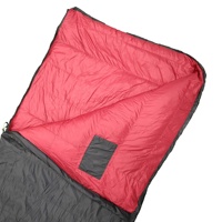 Sac de couchage d'hiver léger et confortable de type enveloppe pour camping en montagne, taille unique, portable, unisexe, vente en gros, export