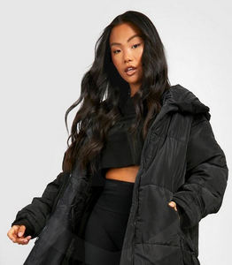 Veste courte matelassée pour femme, veste d'hiver rembourrée - Product Image 3