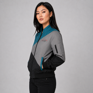 Top Quality <b>Women</b> Bomber <b>Jacket</b> Custom Logo <b>Lightweight</b> Full Zipper Casual Wear Windproof Outerwear Bomber <b>Jacket</b> for <b>Women</b> - Product Image 2