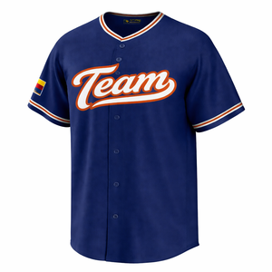 Camiseta de Béisbol Transpirable con Estampado por Sublimación, Ropa Deportiva Cosida Personalizada, Fabricante OEM, Venta al Por Mayor - Product Image 3