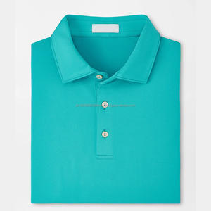 Poly Spandex Blend Custom Blanks Diseñador de los hombres Golf Polo T Shirt De Golf Plain Shirts para hombres Tamaño grande - Product Image 6