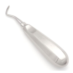 Élévateur de racine Miller Apexo Twist-71 manuel en acier inoxydable certifié CE Classe I Instrument dentaire AHI-6105 Argent Poignée ergonomique - Product Image 1