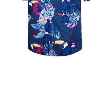 Camiseta hawaiana personalizada para hombre, cosida a mano, informal, antiarrugas, transpirable y cómoda, para adultos. - Product Image 3