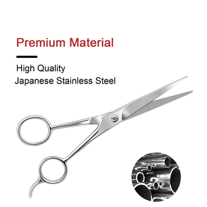 Ciseaux de coiffure professionnels 15 cm en acier inoxydable, lame biseautée tranchante, manche long, pour droitiers, coupe de cheveux, coiffure - Product Image 6