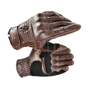 Non <b>Slip</b> <b>Full</b> Finger Protection Motorbike Gloves Genuine Leather Classic Style Motorbike Racing Gloves - Product Image 4